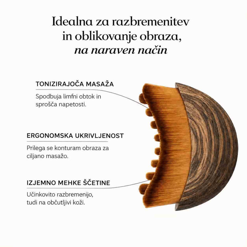 Limfodrenažna masažna krtačka za obraz (SLOV)